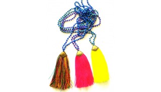 colorful necklaces tassels beads phyrus bronze cup handmade wholesale price